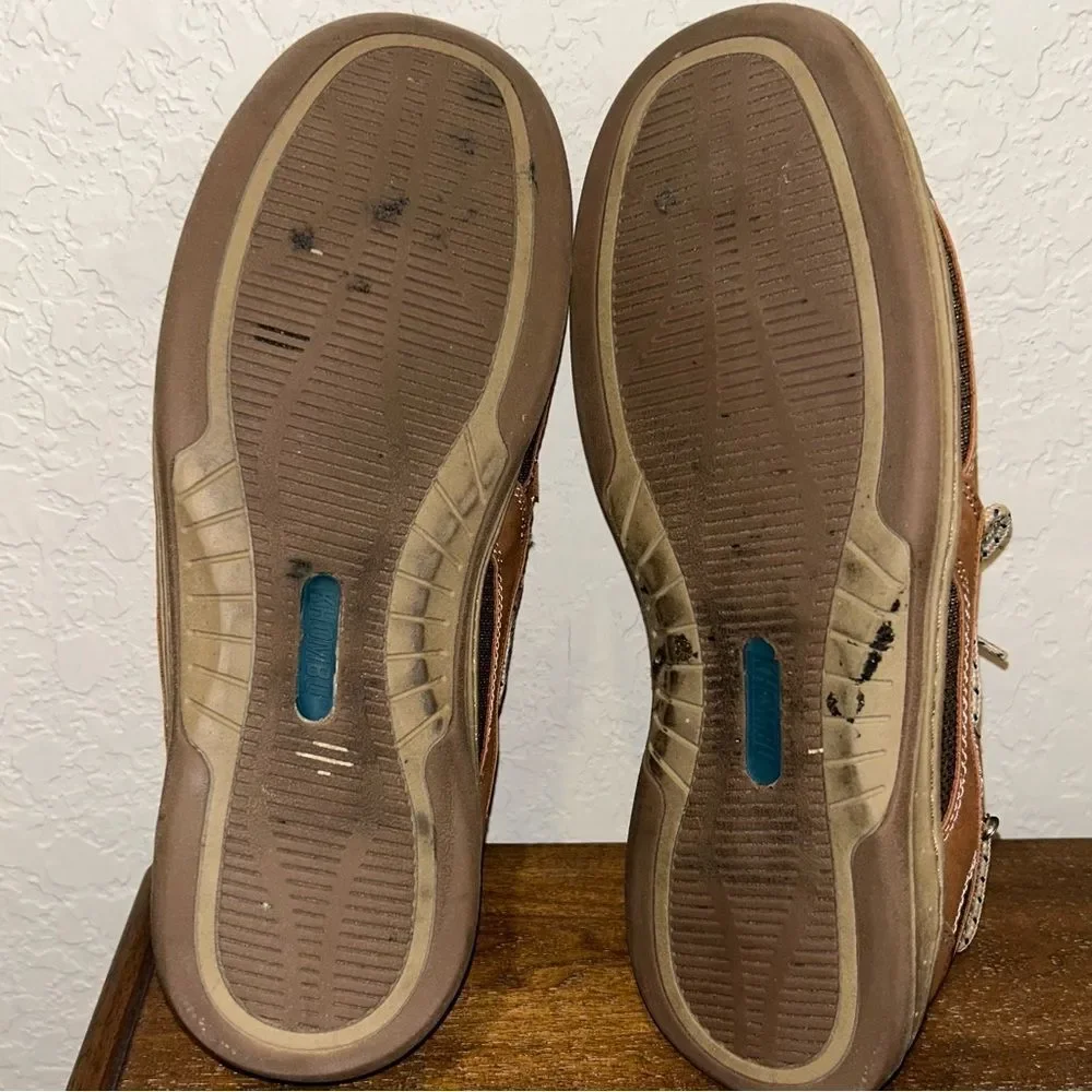 Khombu Comfort Newport Slip On Lace Up Boat Shoes